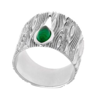 Δαχτυλίδι κορμός από ασήμι 925ο με κρύσταλλο
