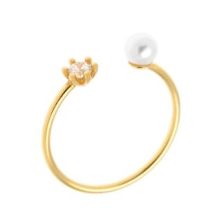 Δαχτυλίδι από ασήμι 925ο με πέτρα και shell pearl