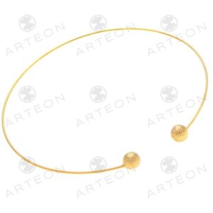 Κολιέ choker από ασήμι 925° με σφυρήλατες μπίλιες